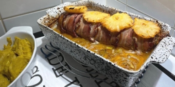 Receita de Rolo de Carnes Mistas com Puré de Batata Doce