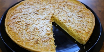 Receita deliciosa da Tarte de Amêndoa com Amendoim e Coco