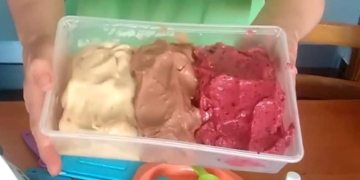 Receita de Gelado Tricolor
