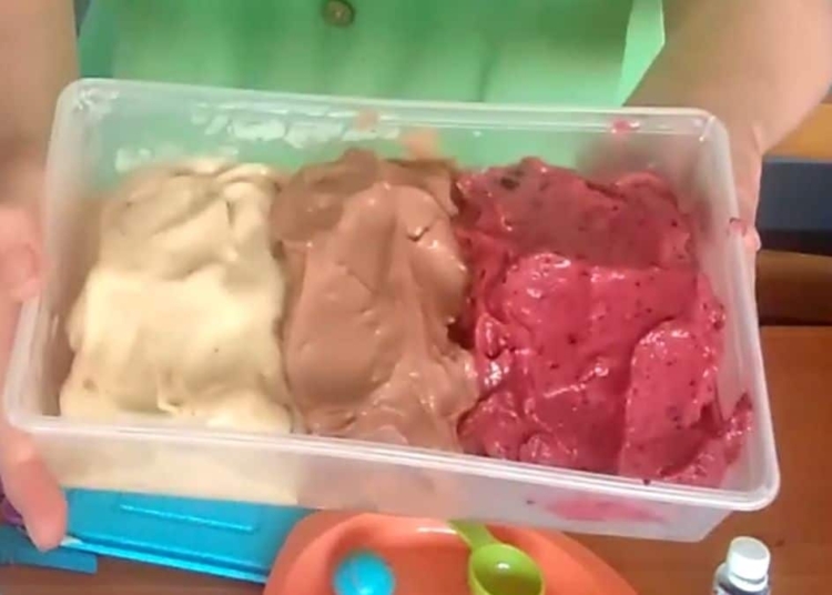 Receita de Gelado Tricolor