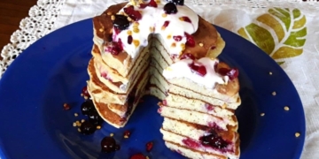 Receita de Panquecas de Frutos Vermelhos 