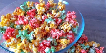 Receita de Pipocas Coloridas