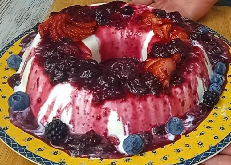 Receita de Semifrio de Frutos Vermelhos