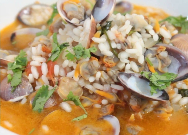 Receita de Arroz com Berbigão