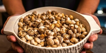 Receita de Caracóis Cozidos