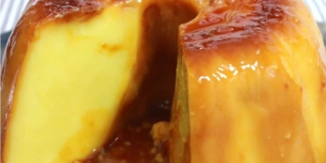 Receita do Pudim de Natas com Limão