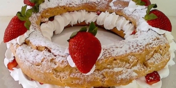Receita de Paris-Brest com Morangos 