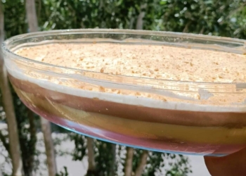 Receita do Pudim das Cores com Bolacha Maria