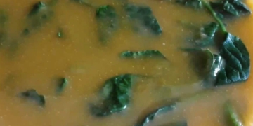 Receita de Sopa de Espinafres