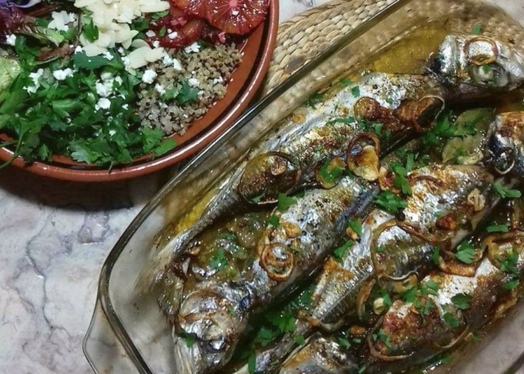 Receita dos Carapaus de Escabeche no Forno