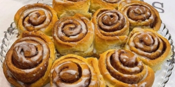 Receita de Cinnamon Rolls