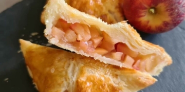 Receita das deliciosas Almofadas Folhadas de Maçã