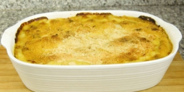 Receita do melhor Bacalhau com Natas que é o da minha mãe