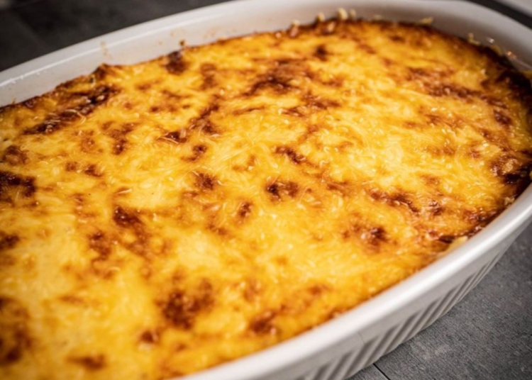 Receita de Bacalhau com Natas e Camarão