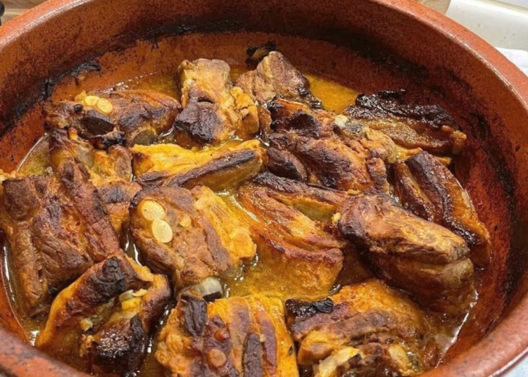 Receita de Entrecosto de Porco Assado Regional