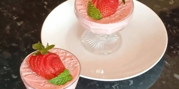 Receita da Mousse de Morango super fácil