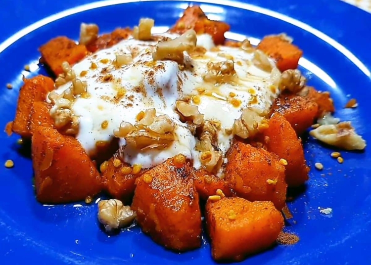 Receita de Abóbora com Iogurte e Nozes