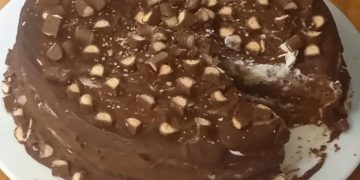 Receita do Bolo de Chocolate Crocante