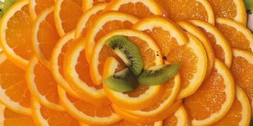 Decoração de Frutas simples e bonito