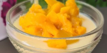 Receita da Mousse de Manga e Iogurte
