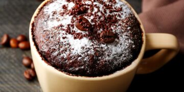 Receita de Bolo de Caneca de Chocolate com Nutella