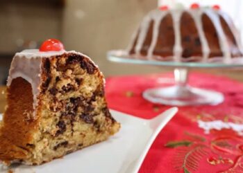 Receita do Bolo tipo Panetone de Natal