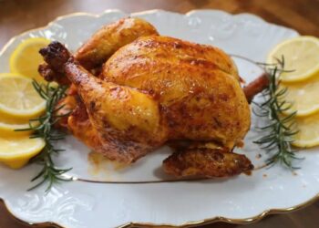 Receita de Frango Assado à Maricas