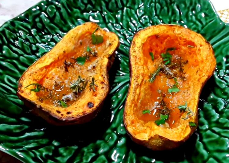Receita de Abóbora Manteiga Assada
