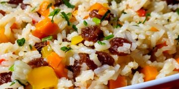 Receita de Arroz à Grega