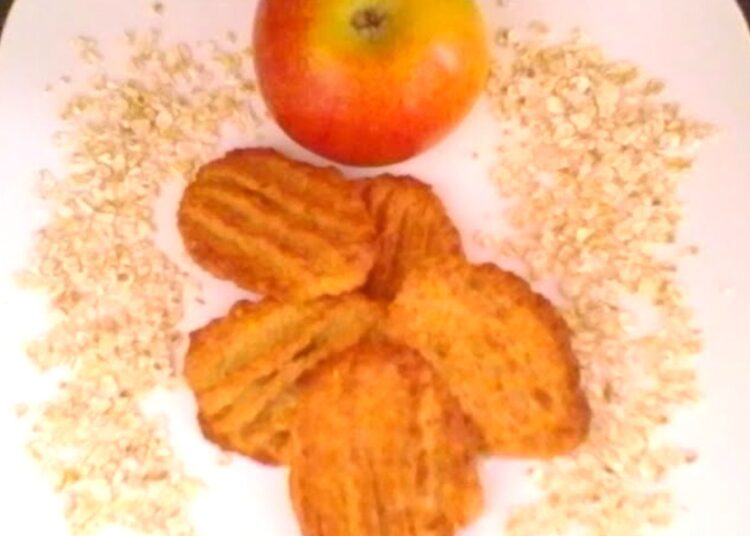Receita das Bolachas de Aveia e Maçã