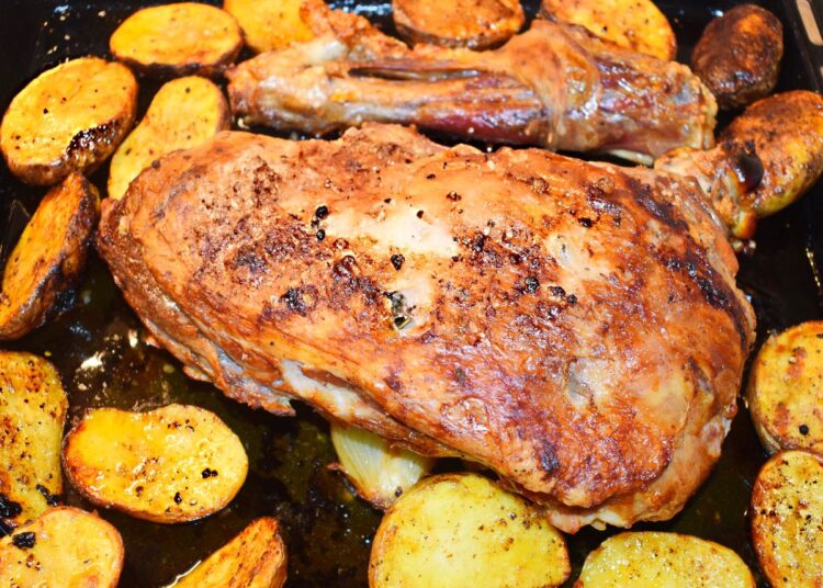Receita de Borrego Assado no Forno