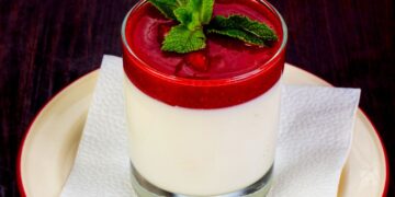 Receita de Panna Cotta de Morango