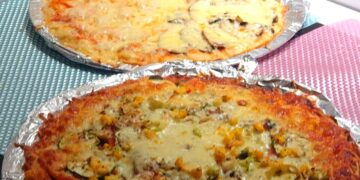 Receita de Pizza de Quatro Estações e Pizza Vegetariana