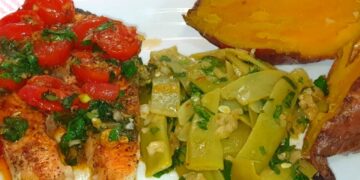 Receita de Salmão com Molho de Tomate