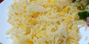 Receita do saboroso Arroz de Açafrão