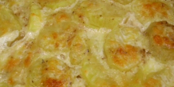 Receita das deliciosas Batatas Gratinadas com Creme de Leite