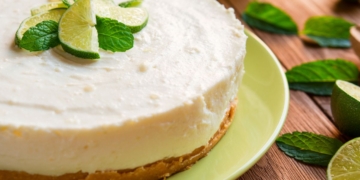 Receita do delicioso Cheesecake de Lima e Aveia