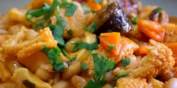 Receita de Dobrada com Feijão Branco