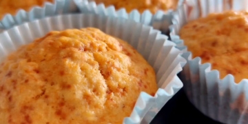 Receita dos Queques de Laranja e Cenoura super fofos