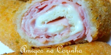Receita dos saborosos Rolos de Fiambre e Mozarella