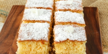 Receita deliciosa do Bolo de Coco e Pepitas de Chocolate