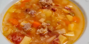 Receita de Sopa de Carne à moda da aldeia