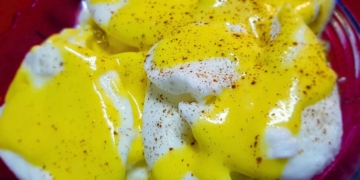 Receita das Farófias com Creme Inglês