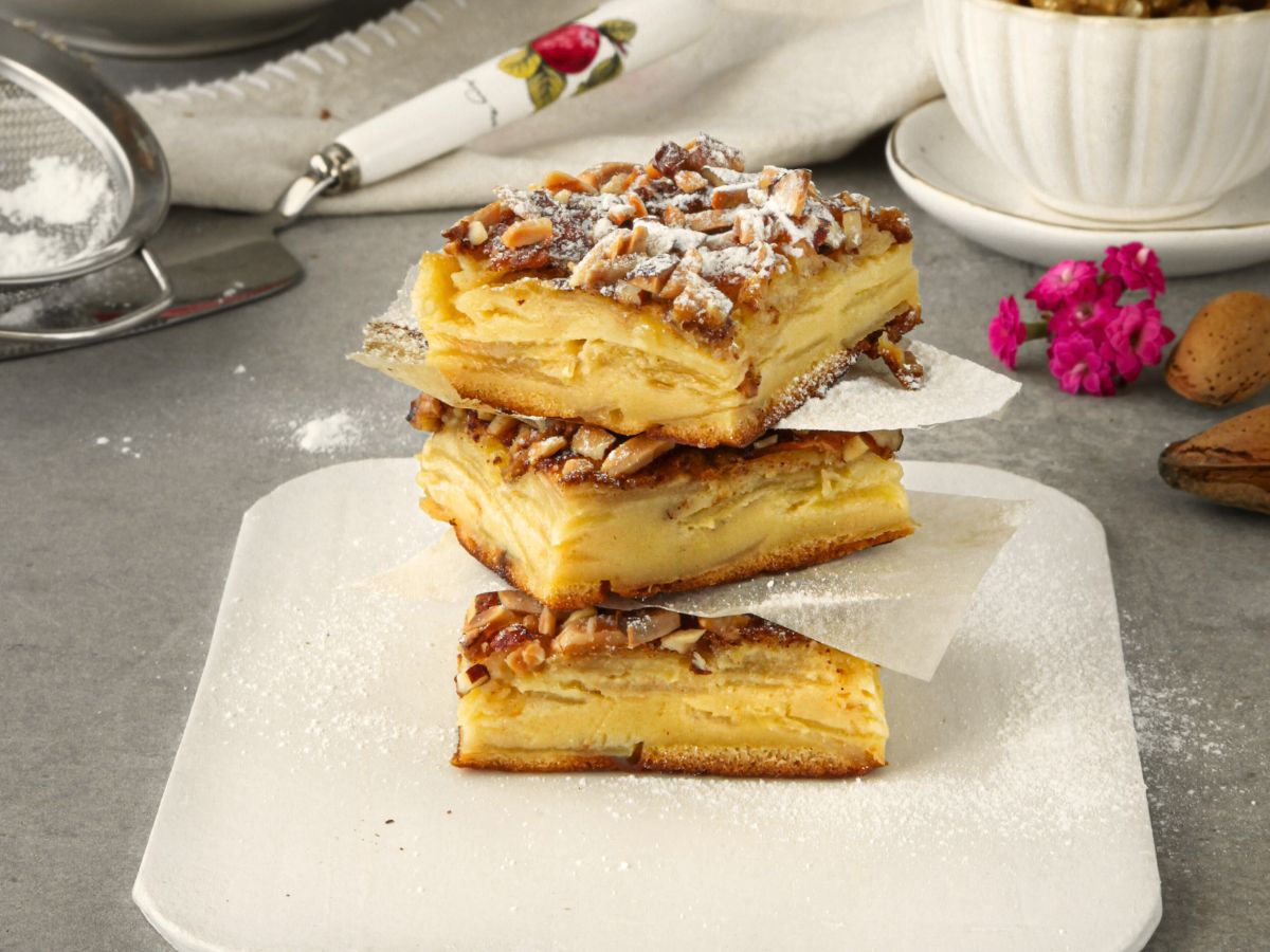 Receita da Tarte de Maçã com Noz e Amêndoa