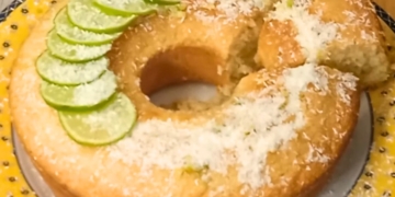 Receita do Bolo de Coco e Limão como nunca viu