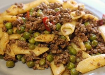 Receita mais fácil da Carne Moída com Macarrão