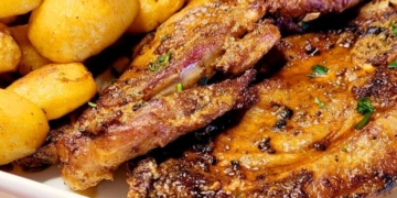 Receita de Presunto no Forno com Batatinhas