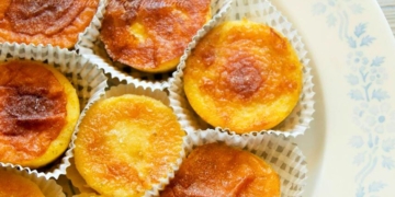 Receita das Queijadas de Leite e Canela