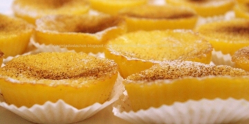 Receita das Queijadas de Leite e Laranja