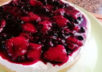 Receita do Cheesecake de Frutos Vermelhos